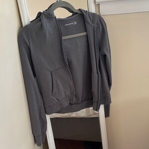 Abercrombie & Fitch Charcoal zip up Hoodie
